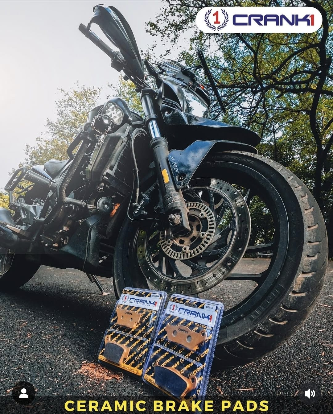 Ceramic Brake Pads For Jawa 42 - Front - CRM479