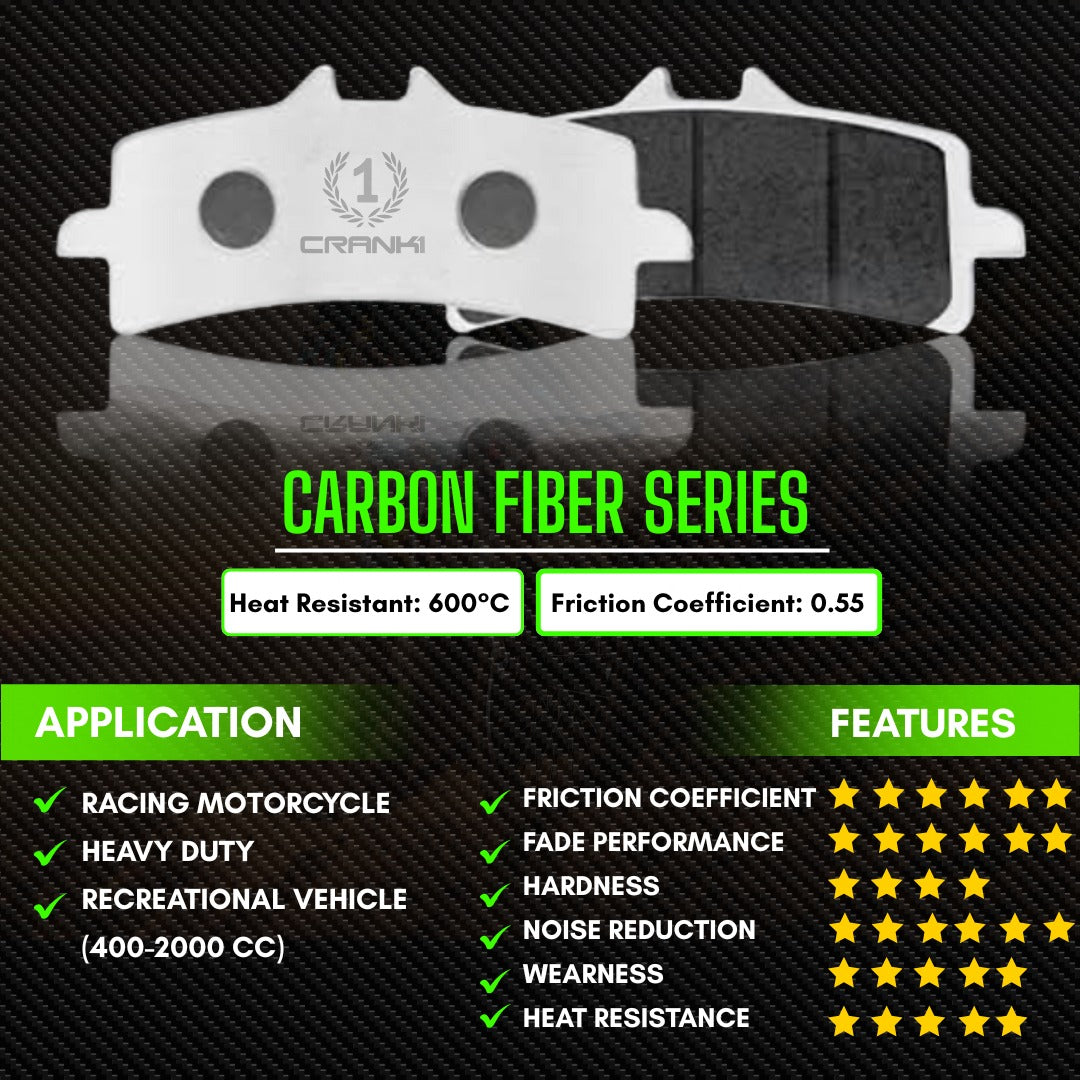 Carbon Brake Pads For Triumph Thunderbird (2009-2019) - Front - CFB632 - 2 Sets