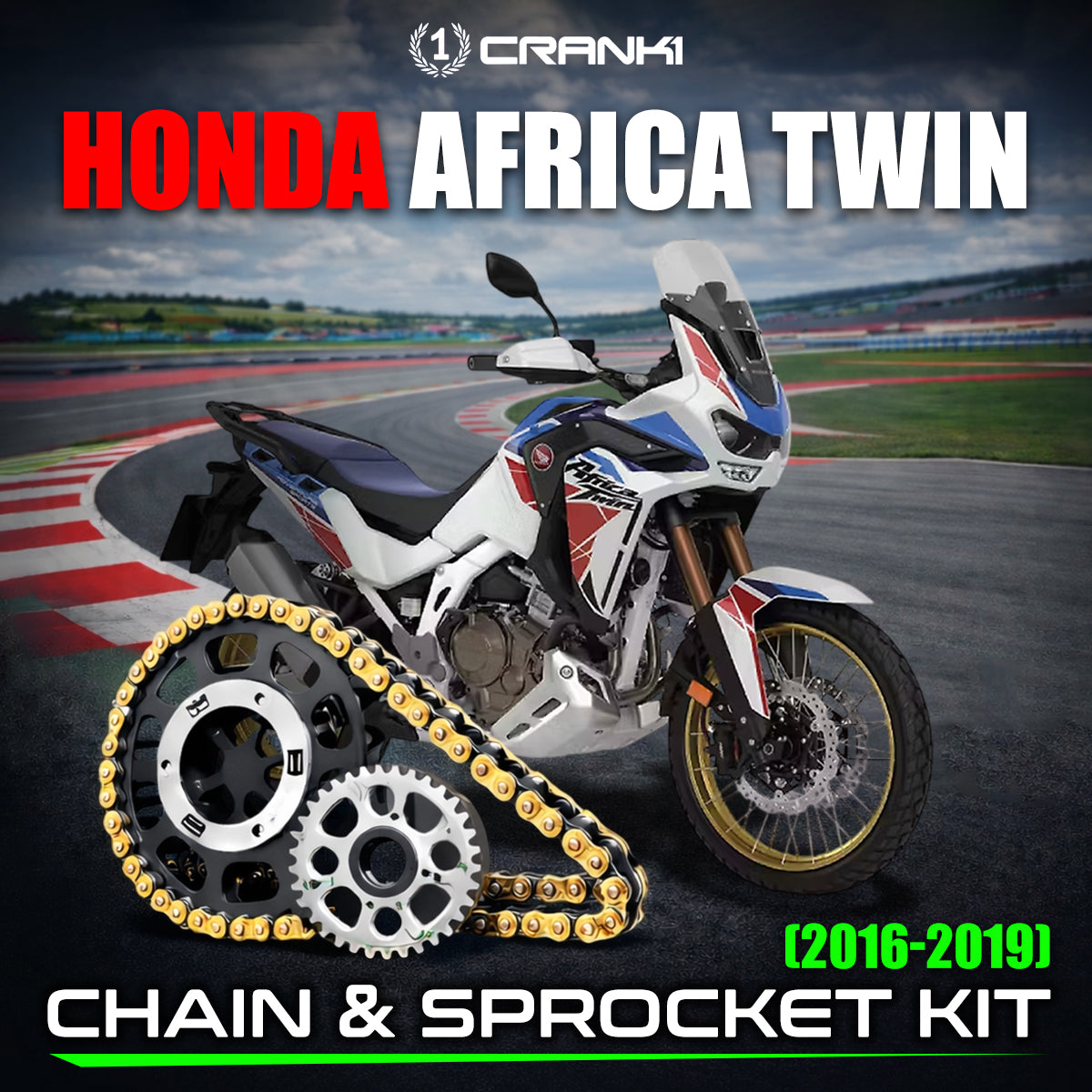 Chain And Sprocket Kit For Honda Africa Twin (2016-2019)