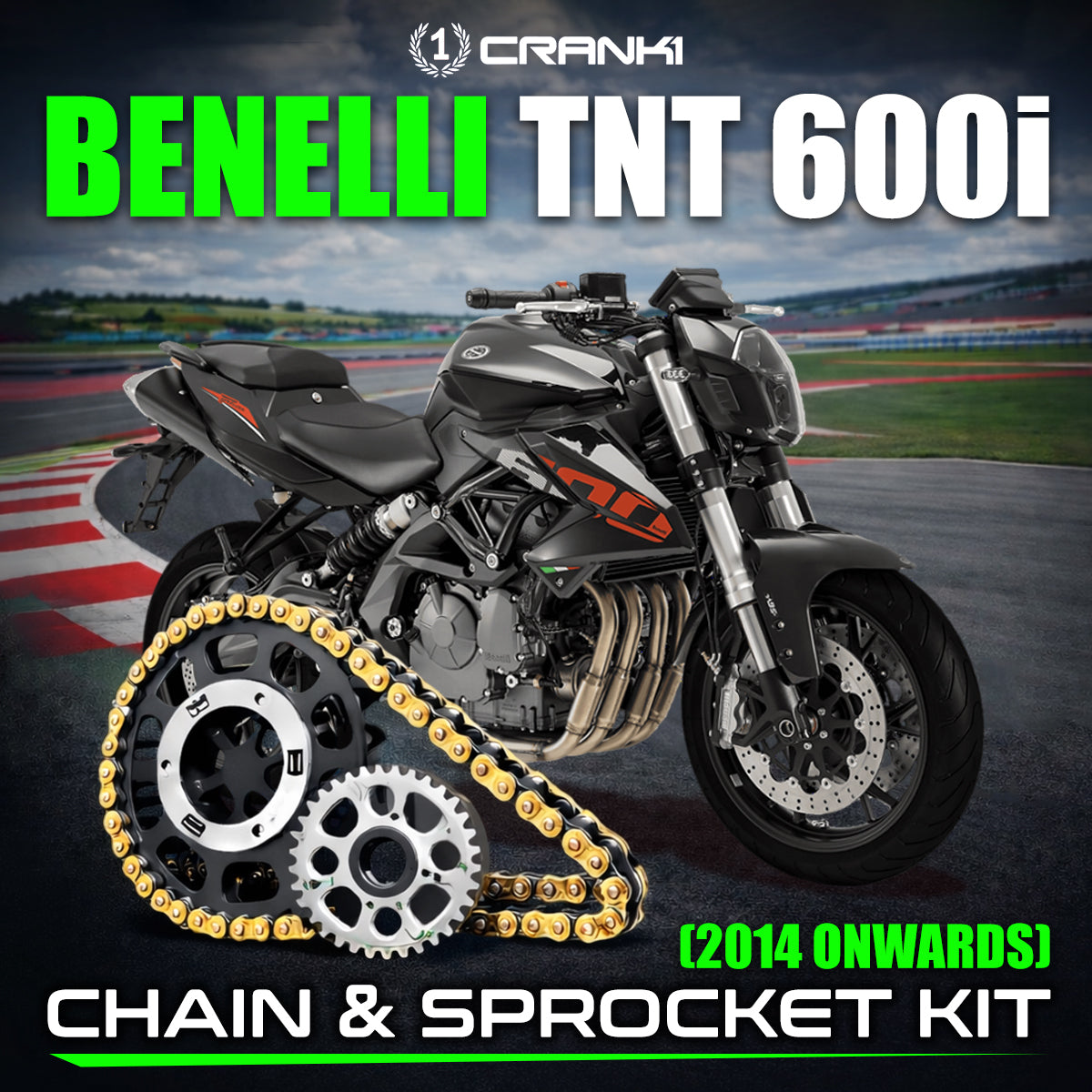 Chain And Sprocket Kit For Benelli TNT 600i (2014 Onwards)