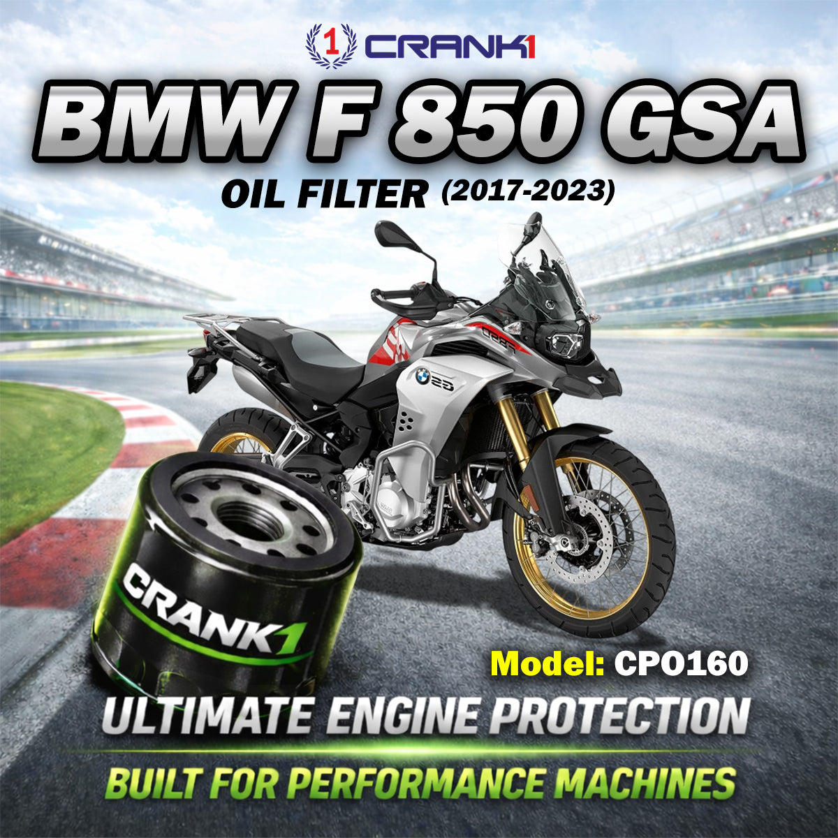 Oil Filter For BMW F 850 GSA (2017-2023) - CPO160