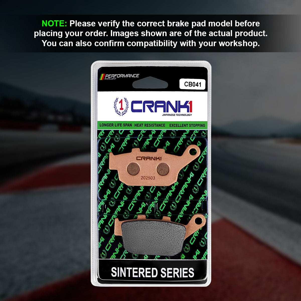 Sintered Brake Pads For Triumph Bonneville Speedmaster 1200 (2018 Onwards) - Rear - CB041 - 1 Set