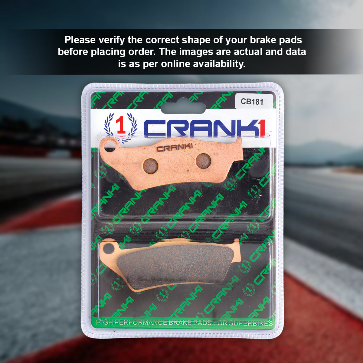 Sintered Brake Pads For Royal Enfield Himalayan 450 (2018-2020) - Front - CB181