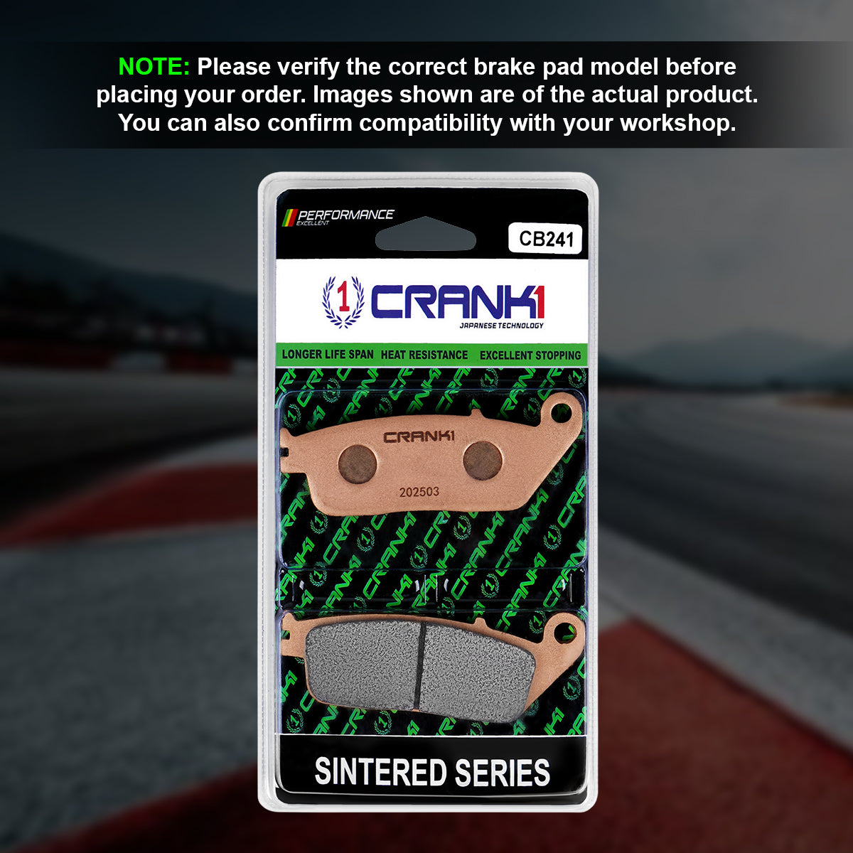 Sintered Brake Pads For Triumph Street Twin (2016-2017) - Front - CB241 - 1 Set
