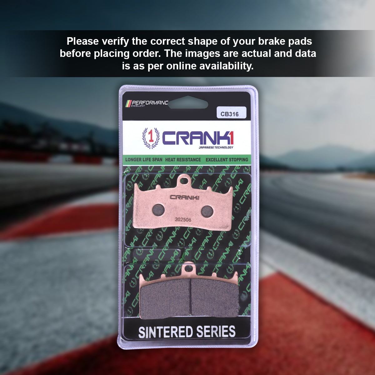 Sintered Brake Pads For BMW K 1600 GT (2017-2021) - Front - CB316