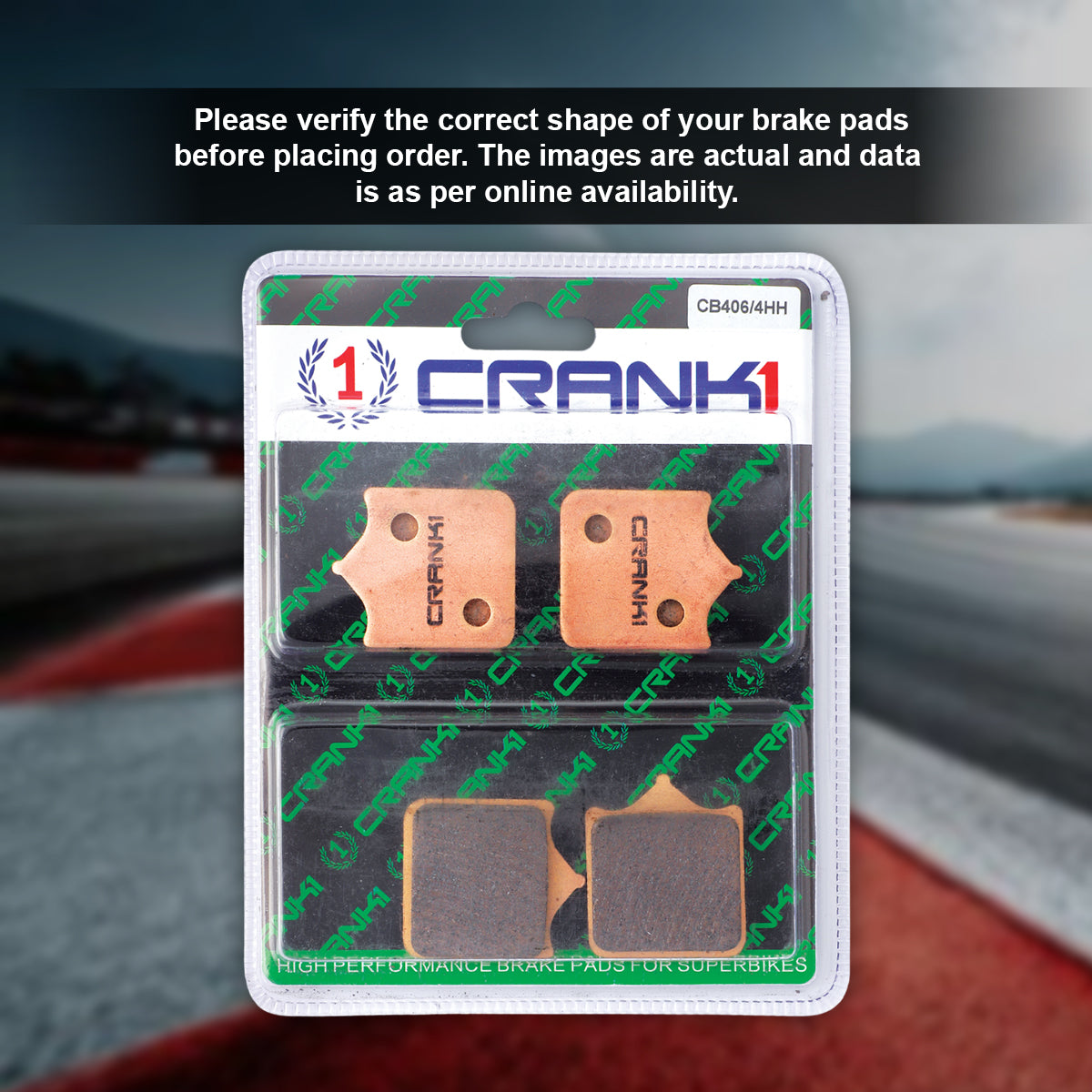 Sintered Brake Pads For BMW S 1000 R (2018-2020) - Front - CB406/4 - 2 Sets