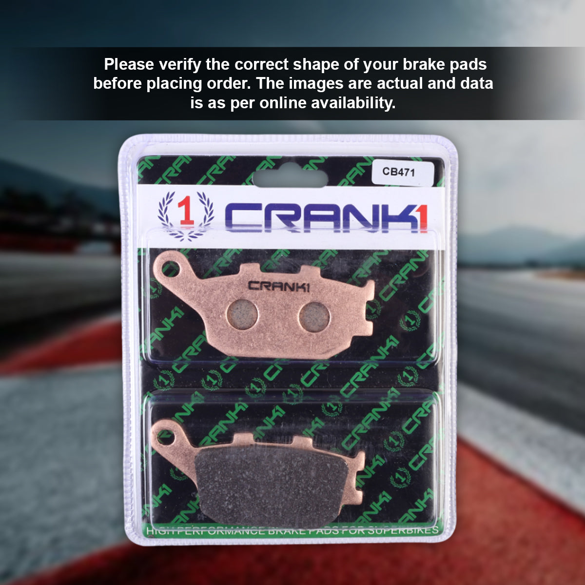 Sintered Brake Pads For Yamaha YZF-R1 (2004-2006) - Rear - CB471 - 1 Set