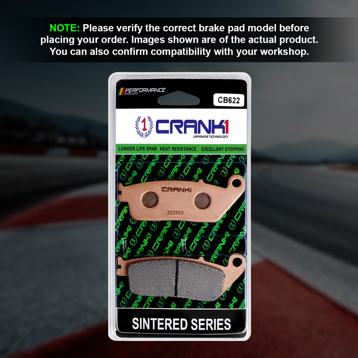 Sintered Brake Pads For Triumph Trident 660 (2021 Onwards) - Front - CB622 - 2 Sets