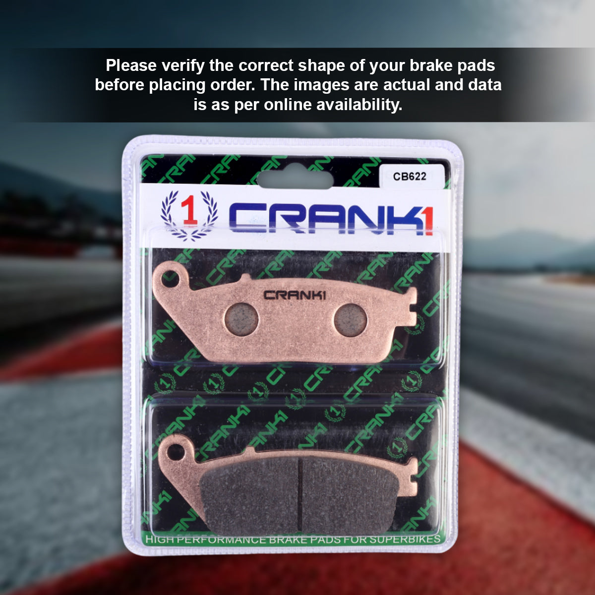 Sintered Brake Pads For Triumph Tiger Sport 660 (2022 Onwards) - Front - CB622 - 2 Sets