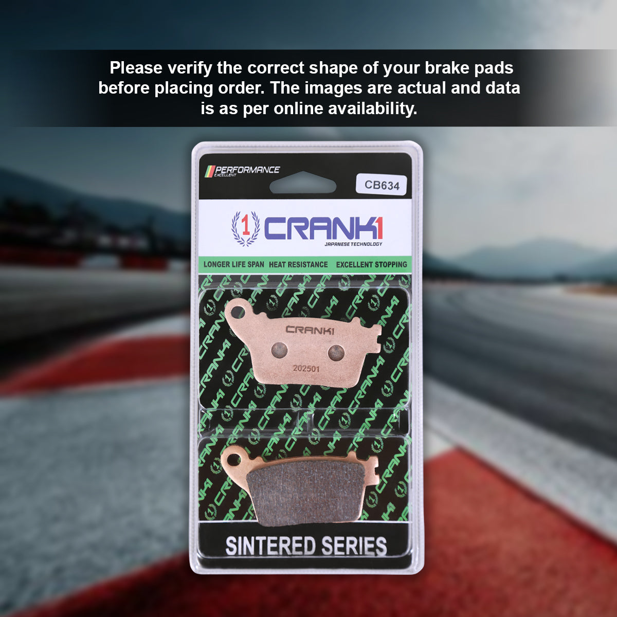 Sintered Brake Pads For Kawasaki Ninja ZX-10R (2021 Onwards) - Rear - CB634