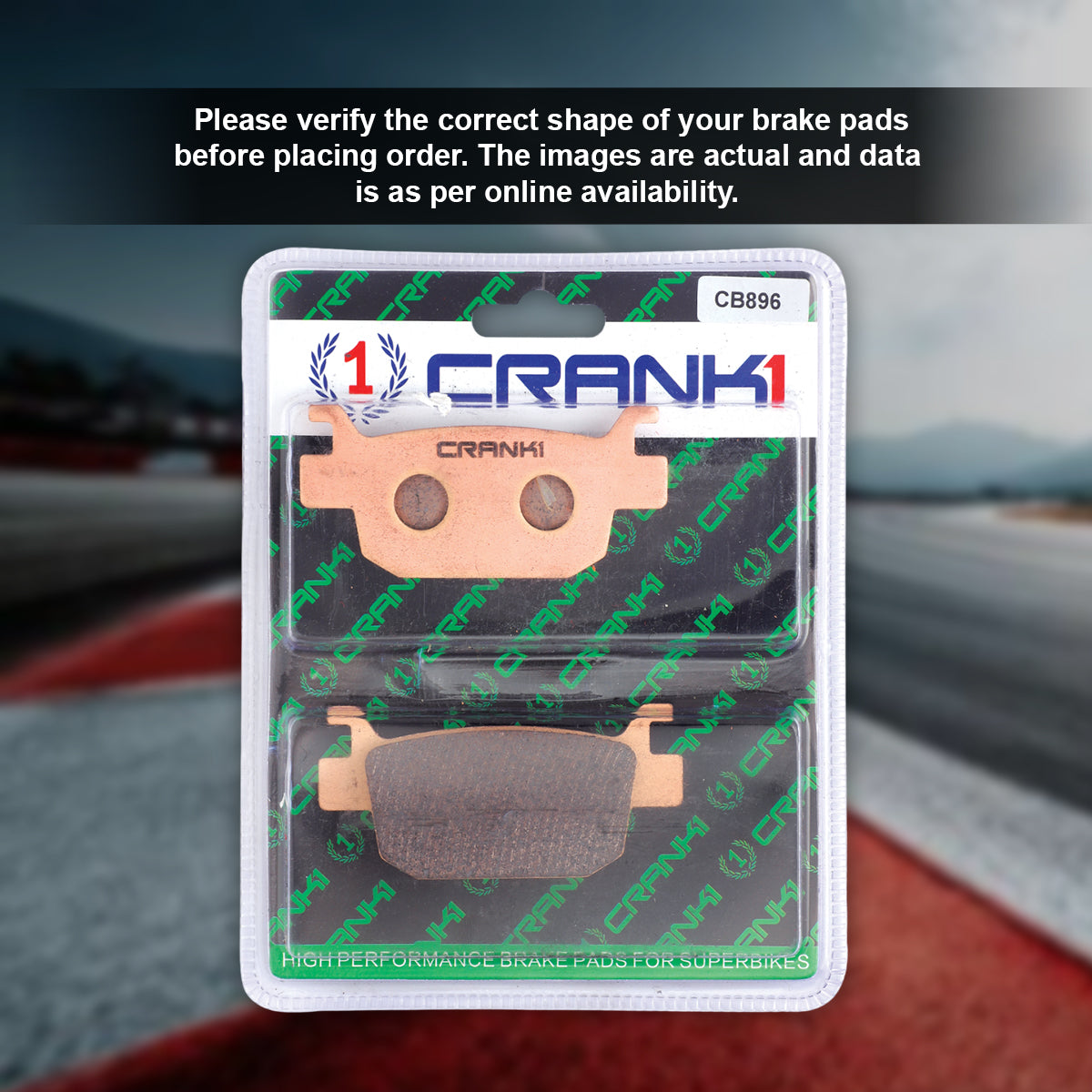 Sintered Brake Pads For Benelli TRK 502 X (2021) - Rear - CB896 - 1 Set