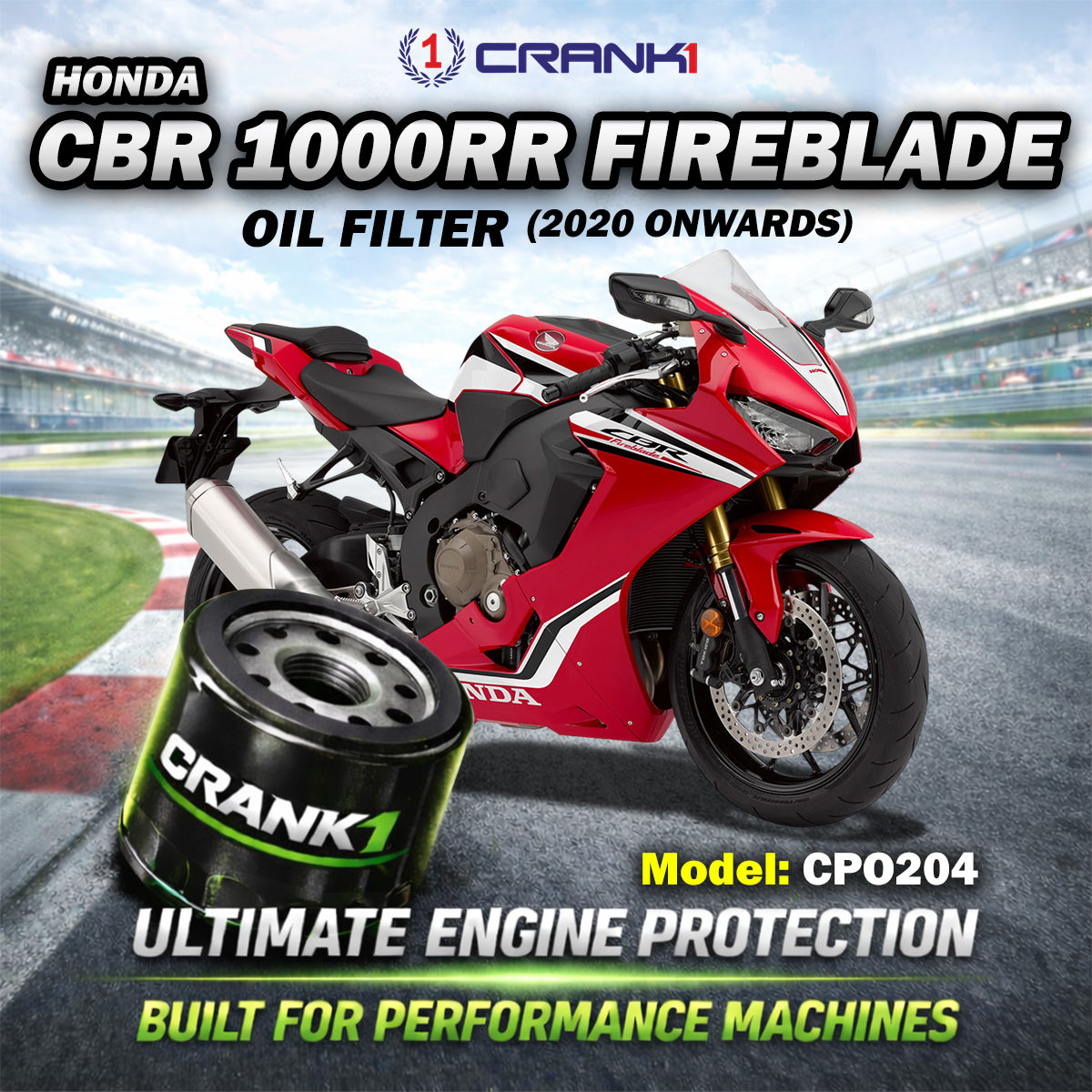 Oil Filter For Honda CBR 1000RR Fireblade (2020 Onwards) - CPO204