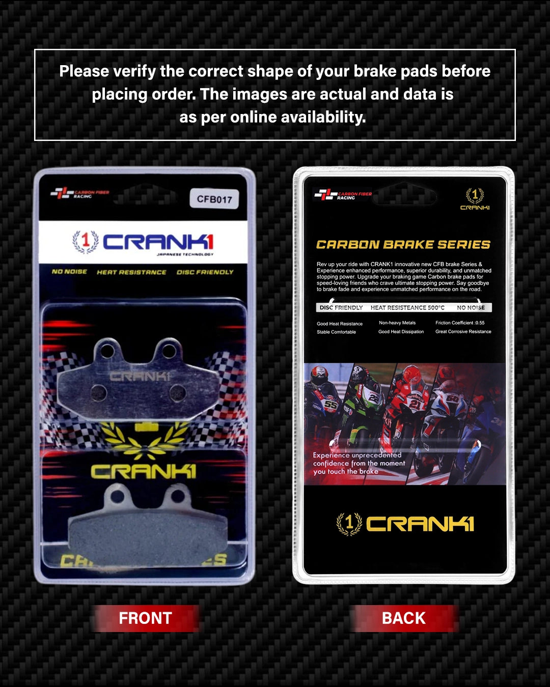 Carbon Brake Pads For Harley Davidson Softail Fat Boy (2018 Onwards) - Rear - CFB017