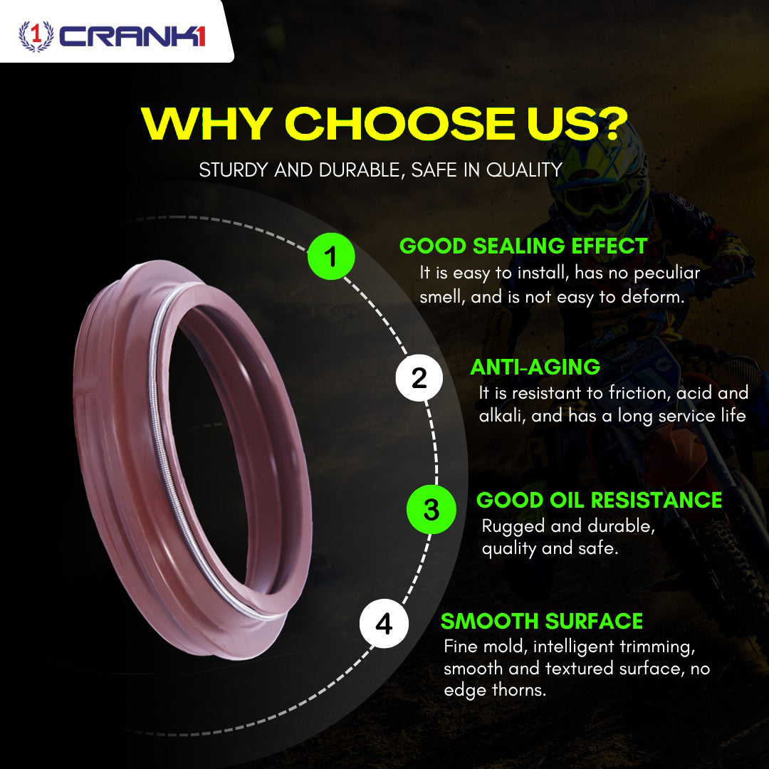 Fork Dust Seals Pair For Ducati Hyperstrada (2013-2015) - CPD57-102