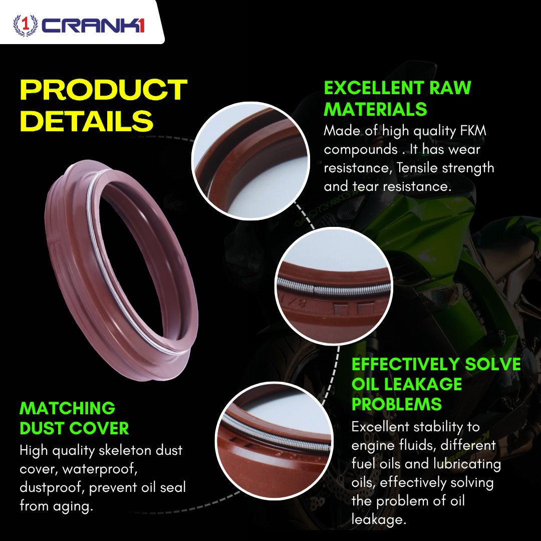 Fork Dust Seals Pair For Ducati Hyperstrada (2013-2015) - CPD57-102