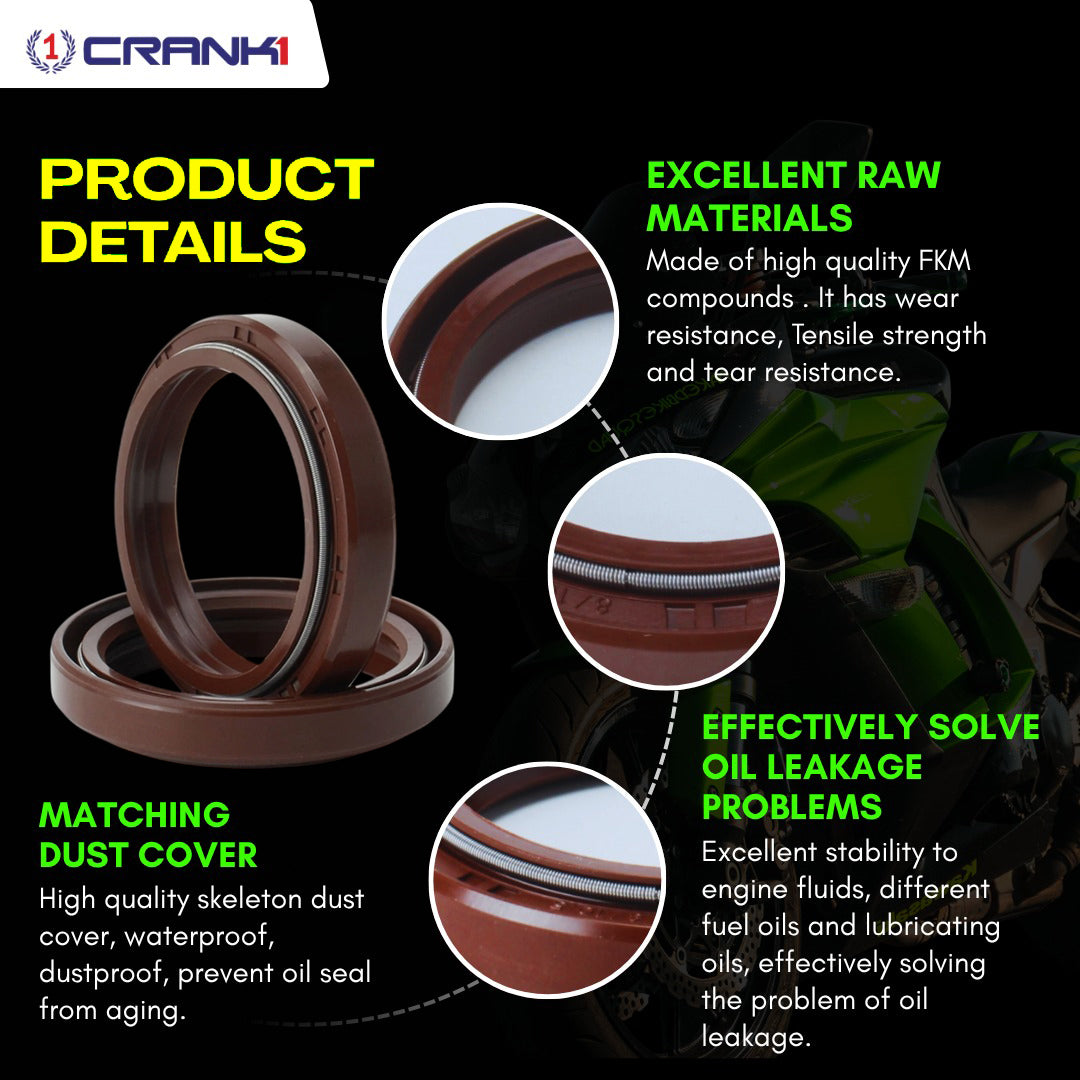 Fork Oil Seals Pair For BMW S 1000 R (2018-2020) - CPF55-156