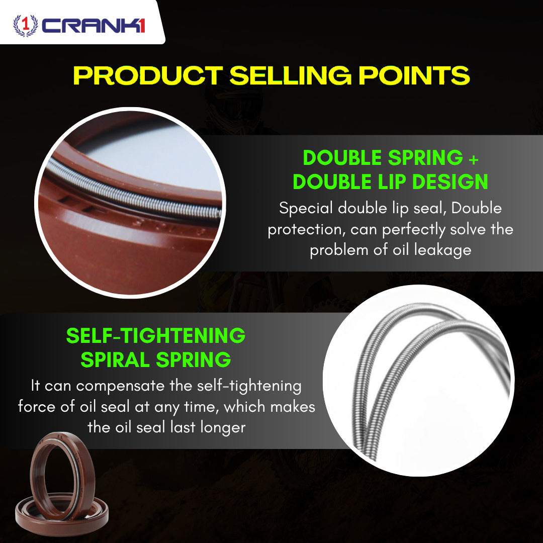 Fork Oil Seals Pair For Ducati SuperSport 950 (2017-2021) - CPF55-120