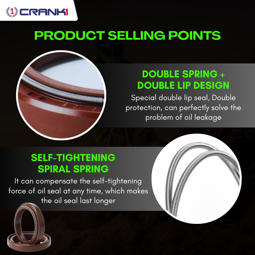 Fork Oil Seals Pair For Triumph Street Triple 675 (2013-2016) - CPF55-117