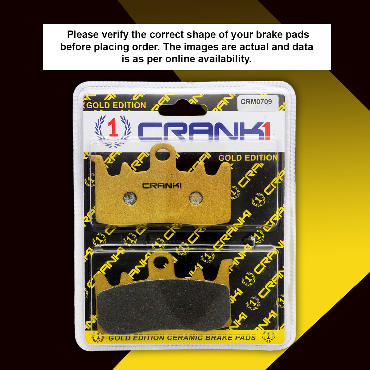 Ceramic Brake Pads For BMW G 310 RR - Front - CRM0709 - 2 Sets