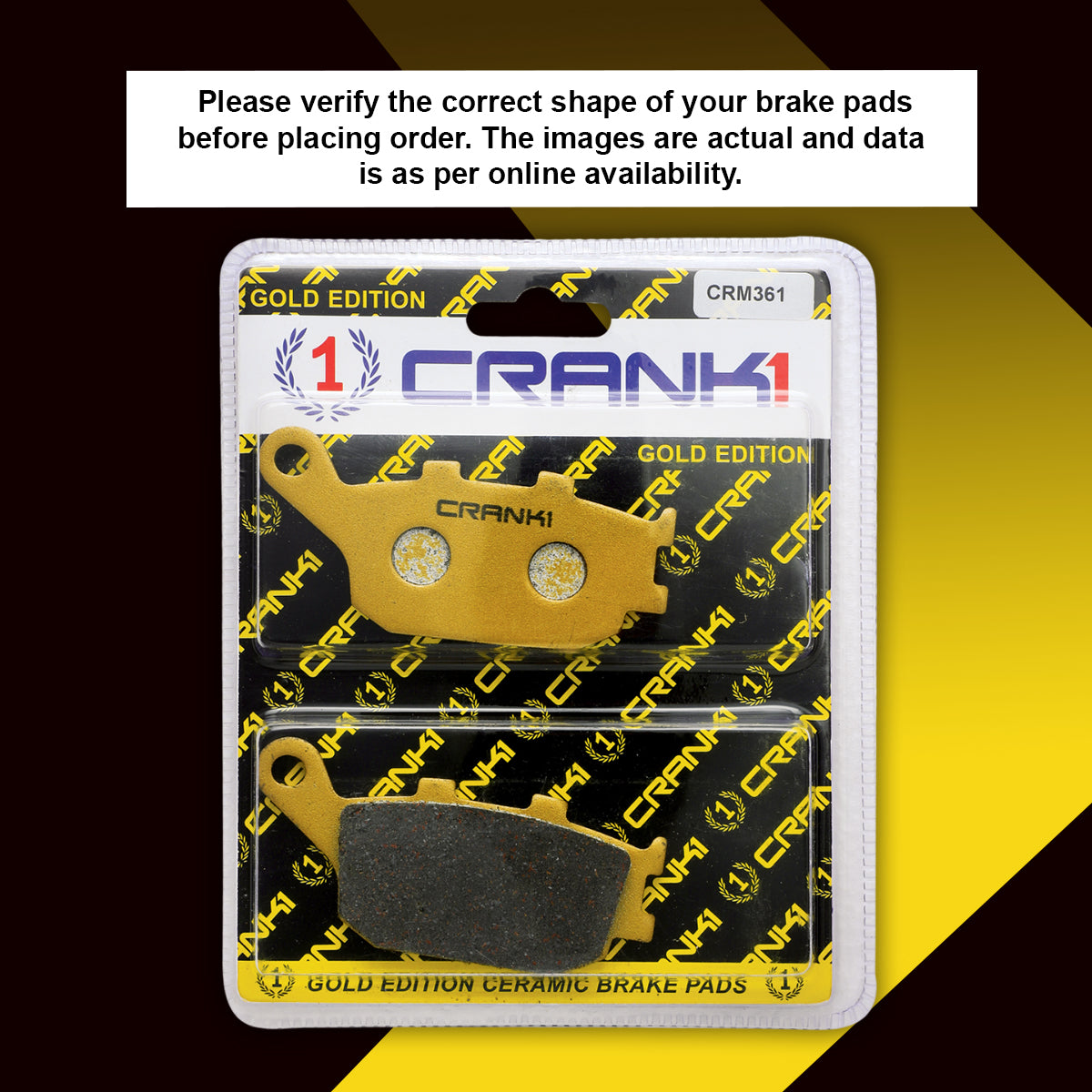 Ceramic Brake Pads For Suzuki V-Strom 650 (2017-2022) - Rear - CRM361 - 1 Set