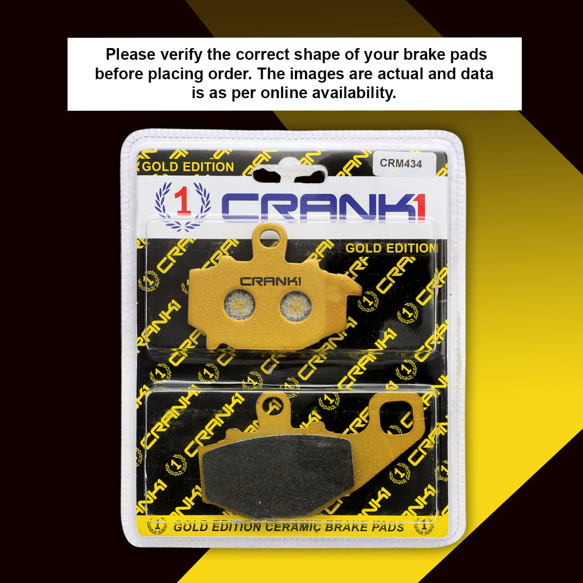 Ceramic Brake Pads For Kawasaki Ninja 1000SX (2020 Onwards) - Rear - CRM434 - 1 Set