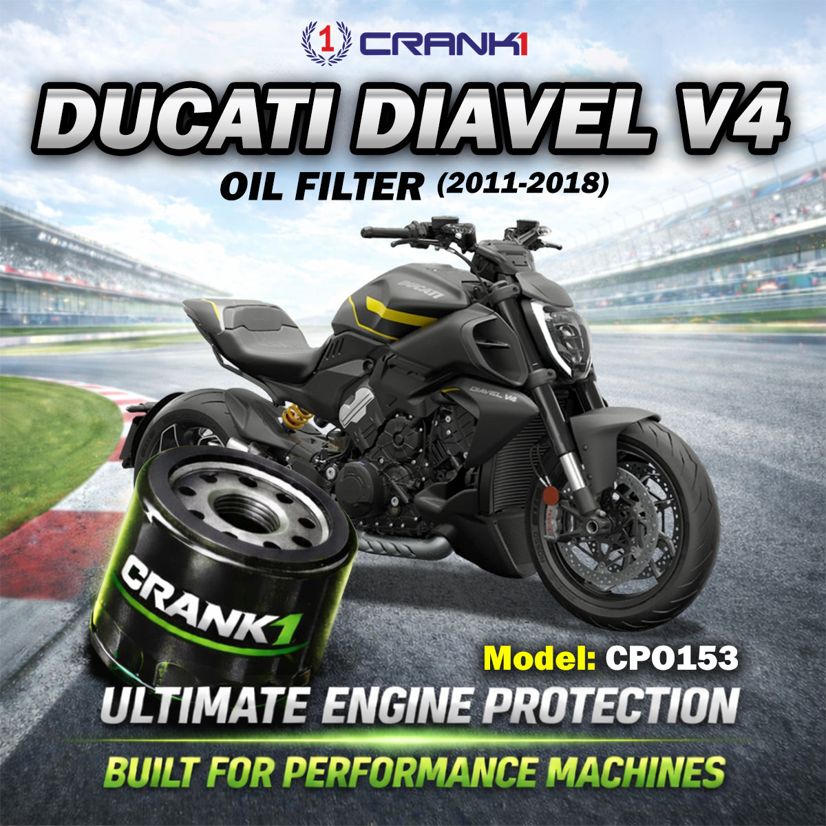 Oil Filter For Ducati Diavel V4 (2011-2018) - CPO153