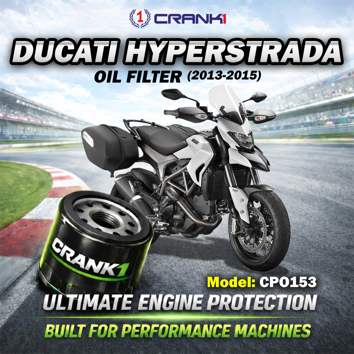 Oil Filter For Ducati Hyperstrada (2013-2015) - CPO153