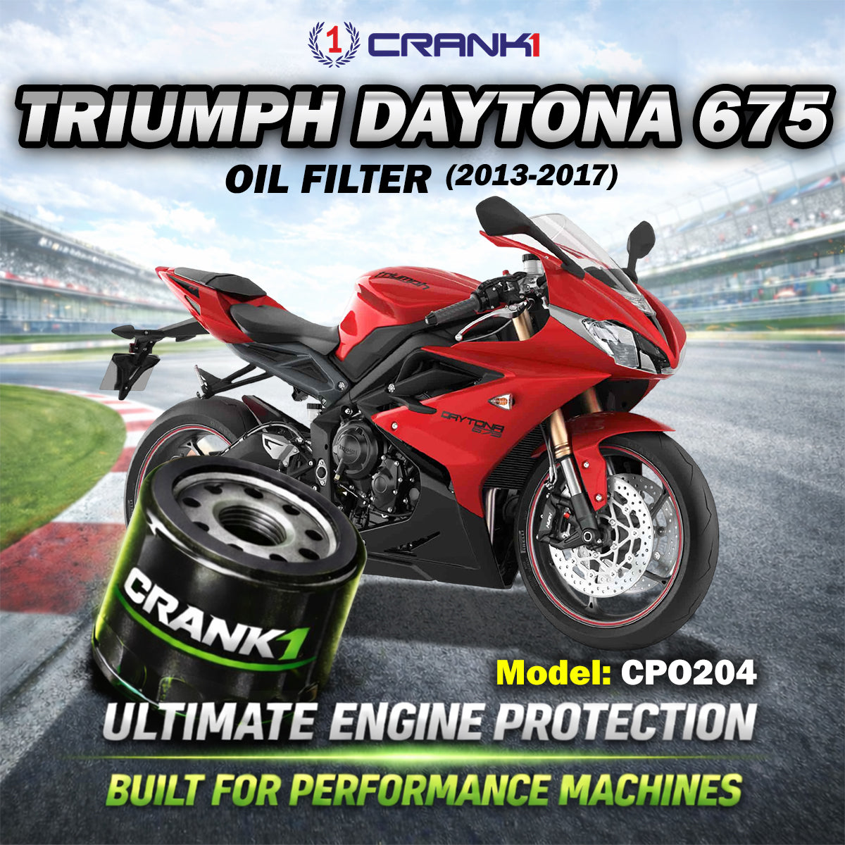 Oil Filter For Triumph Daytona 675 (2013-2017) - CPO204