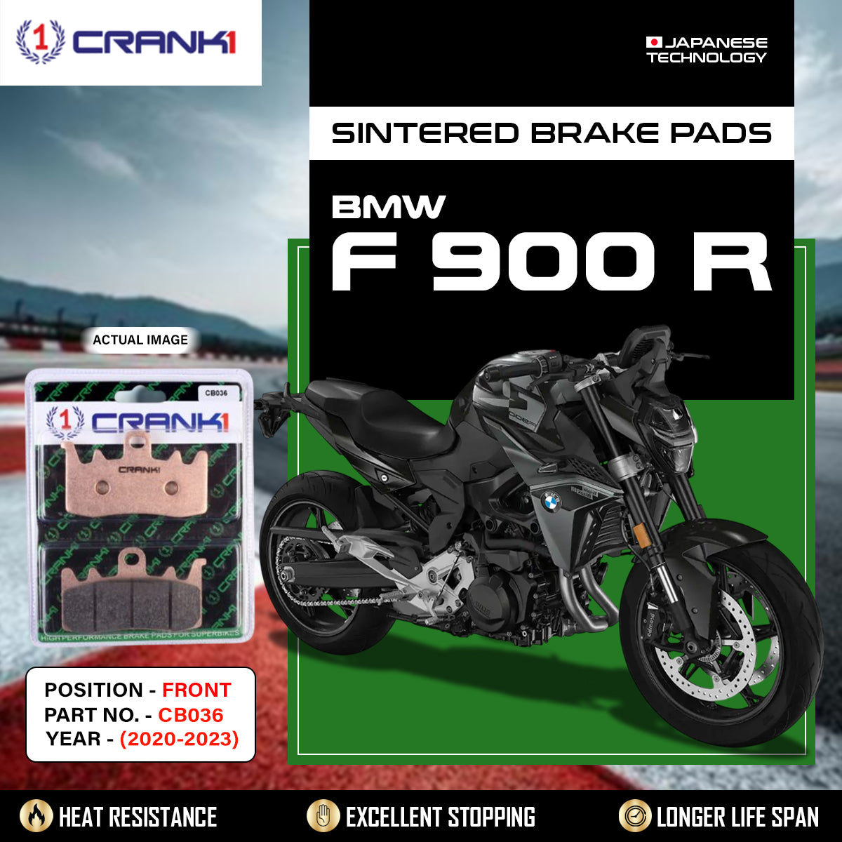 Sintered Brake Pads For BMW F 900 R (2020-2023) - Front - CB036 - 2 Sets