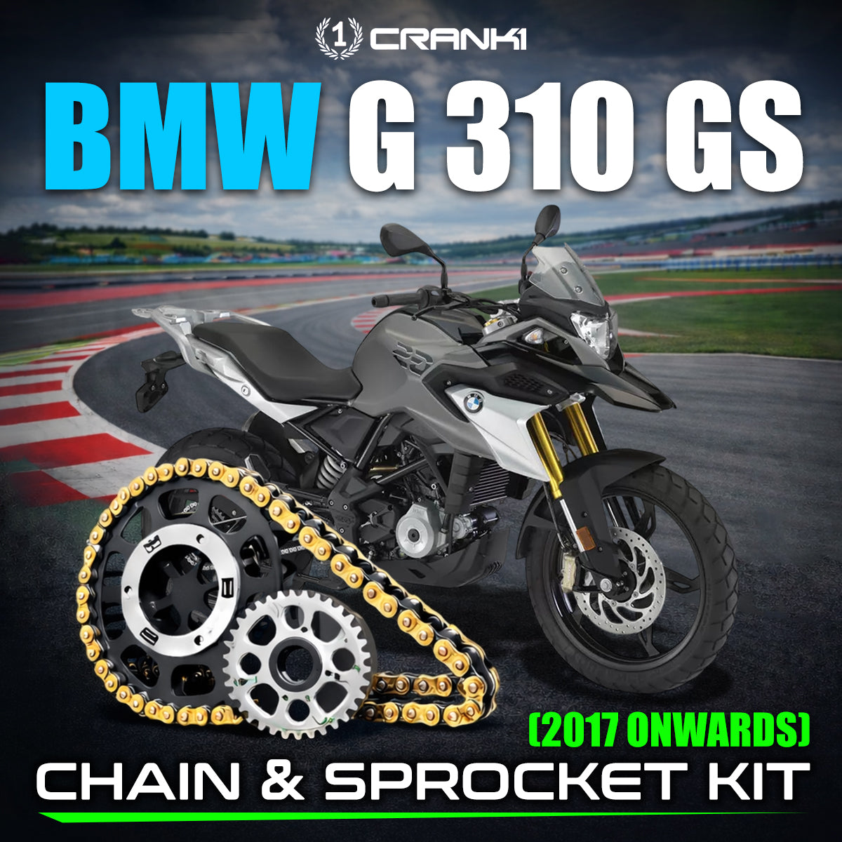 Chain And Sprocket Kit For BMW G 310 GS (2017 Onwards)