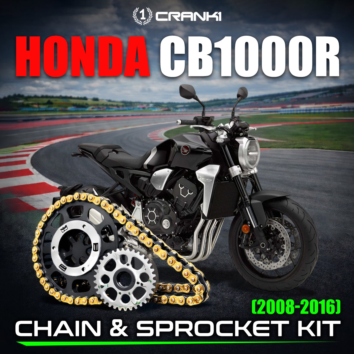 Chain And Sprocket Kit For Honda CB1000R (2008-2016)