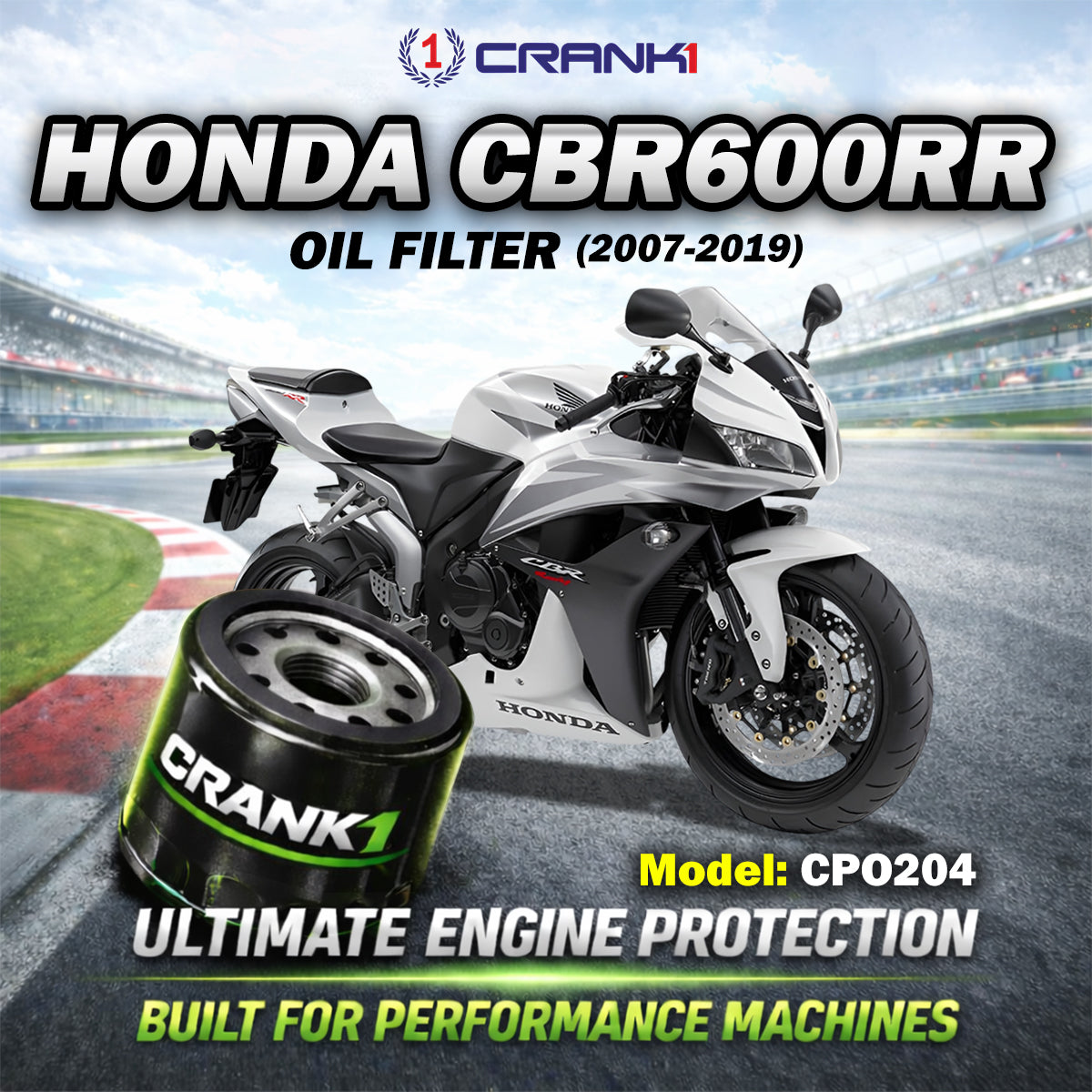 Oil Filter For Honda CBR600RR (2007-2019) - CPO204