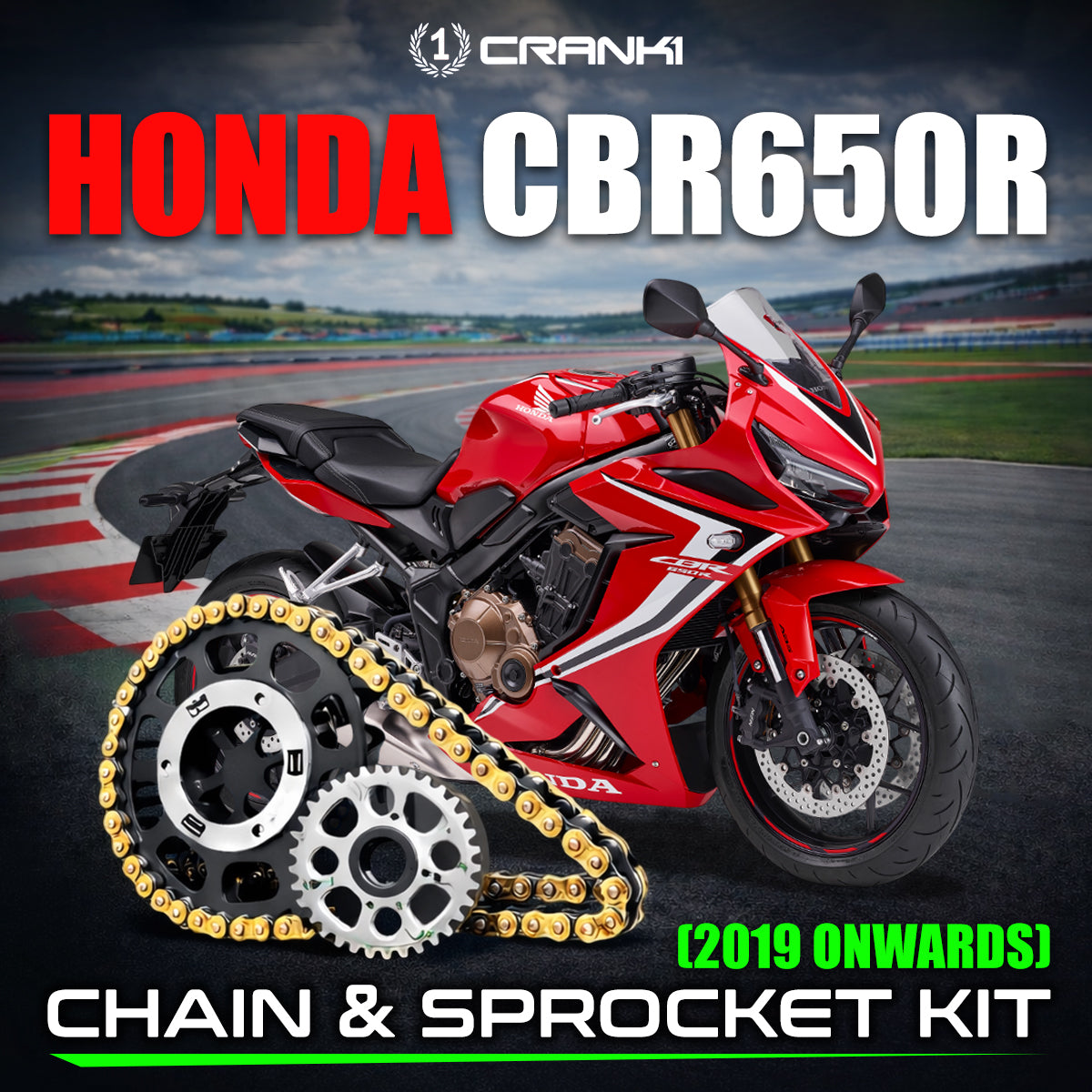Chain And Sprocket Kit For Honda CBR650R (2019 Onwards)