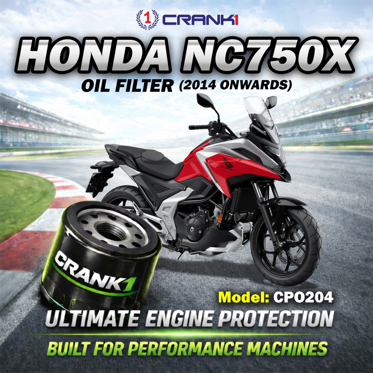 Oil Filter For Honda NC750X (2014 Onwards) - CPO204
