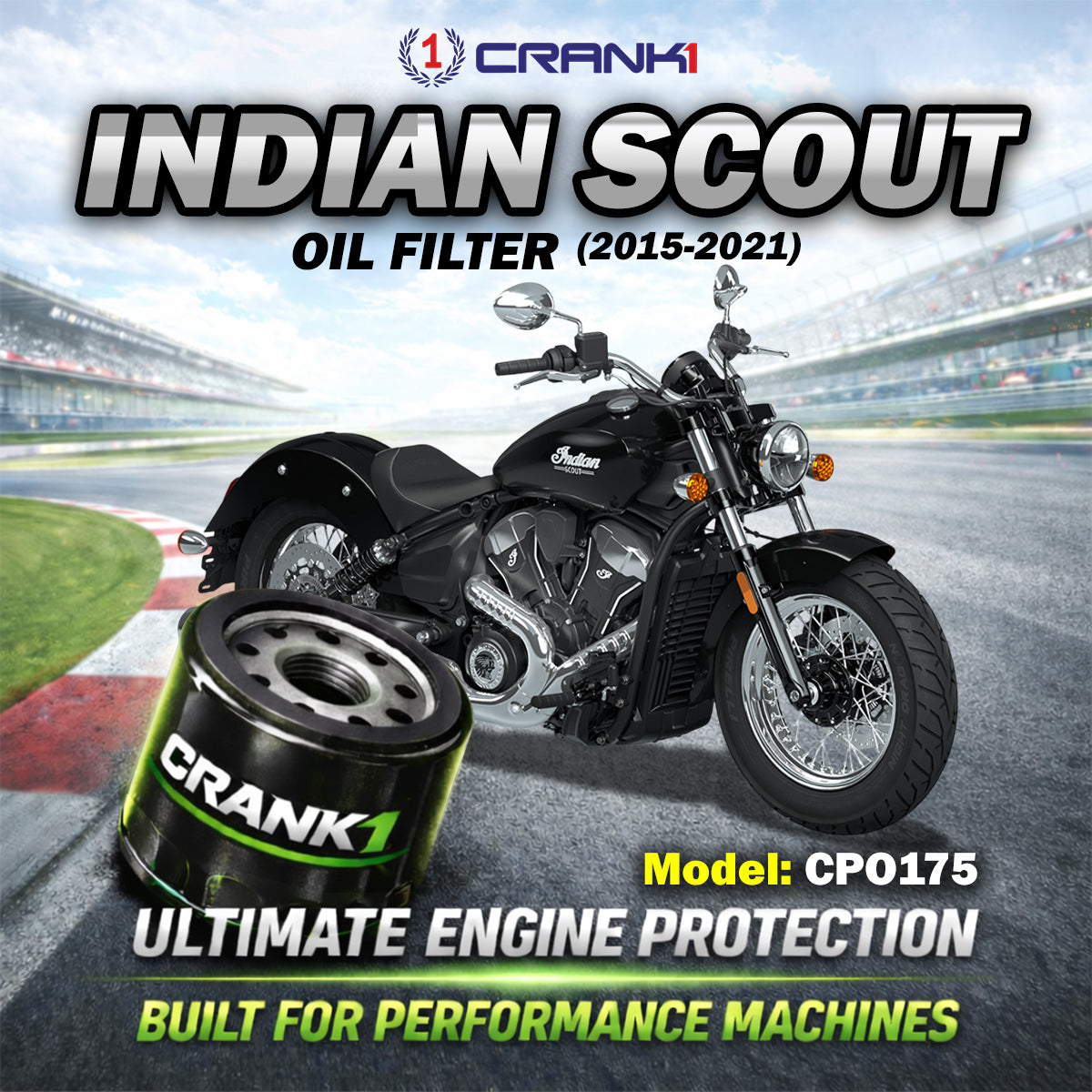 Oil Filter For Indian Scout (2015-2021) - CPO175