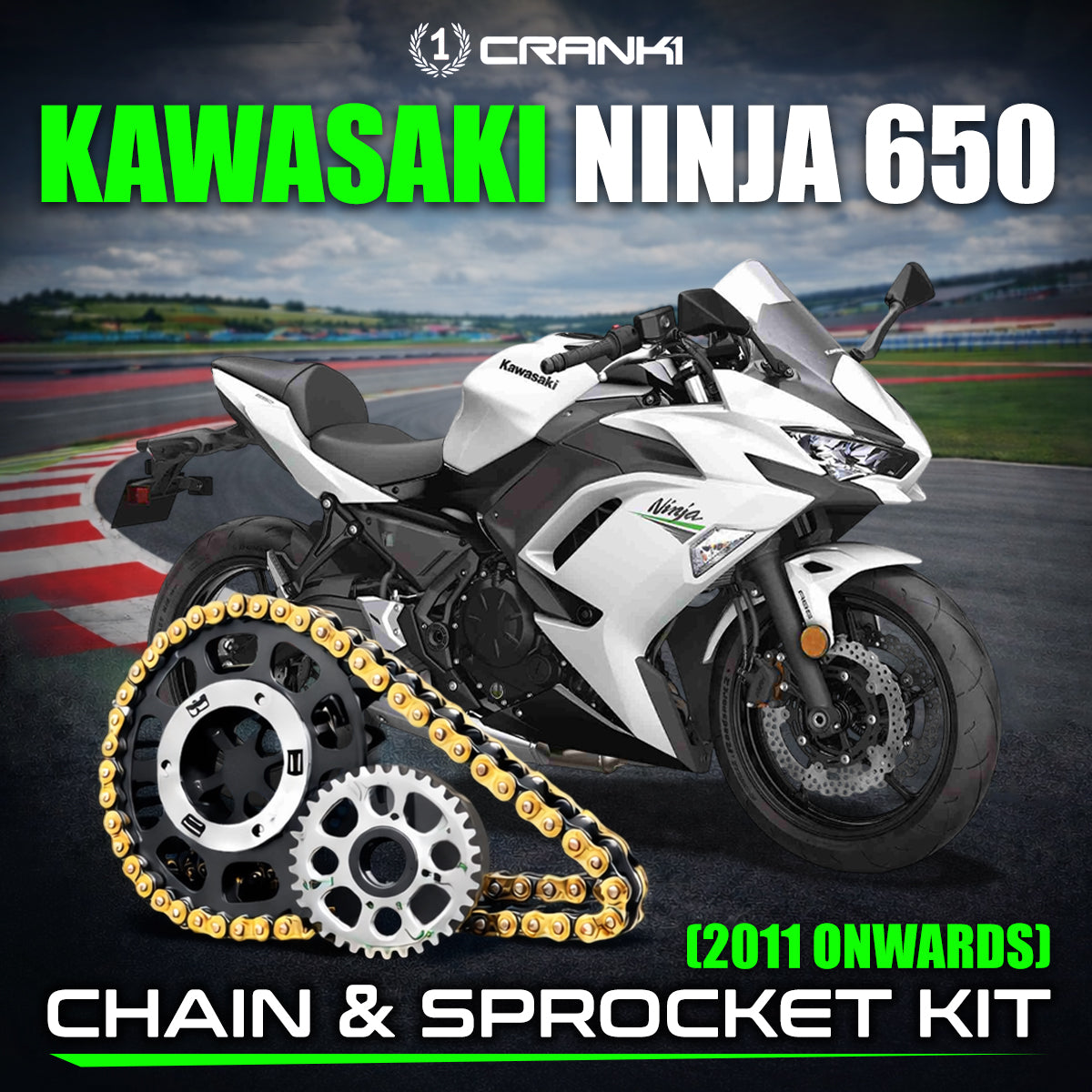 Chain And Sprocket Kit For Kawasaki Ninja 650 (2011 Onwards)