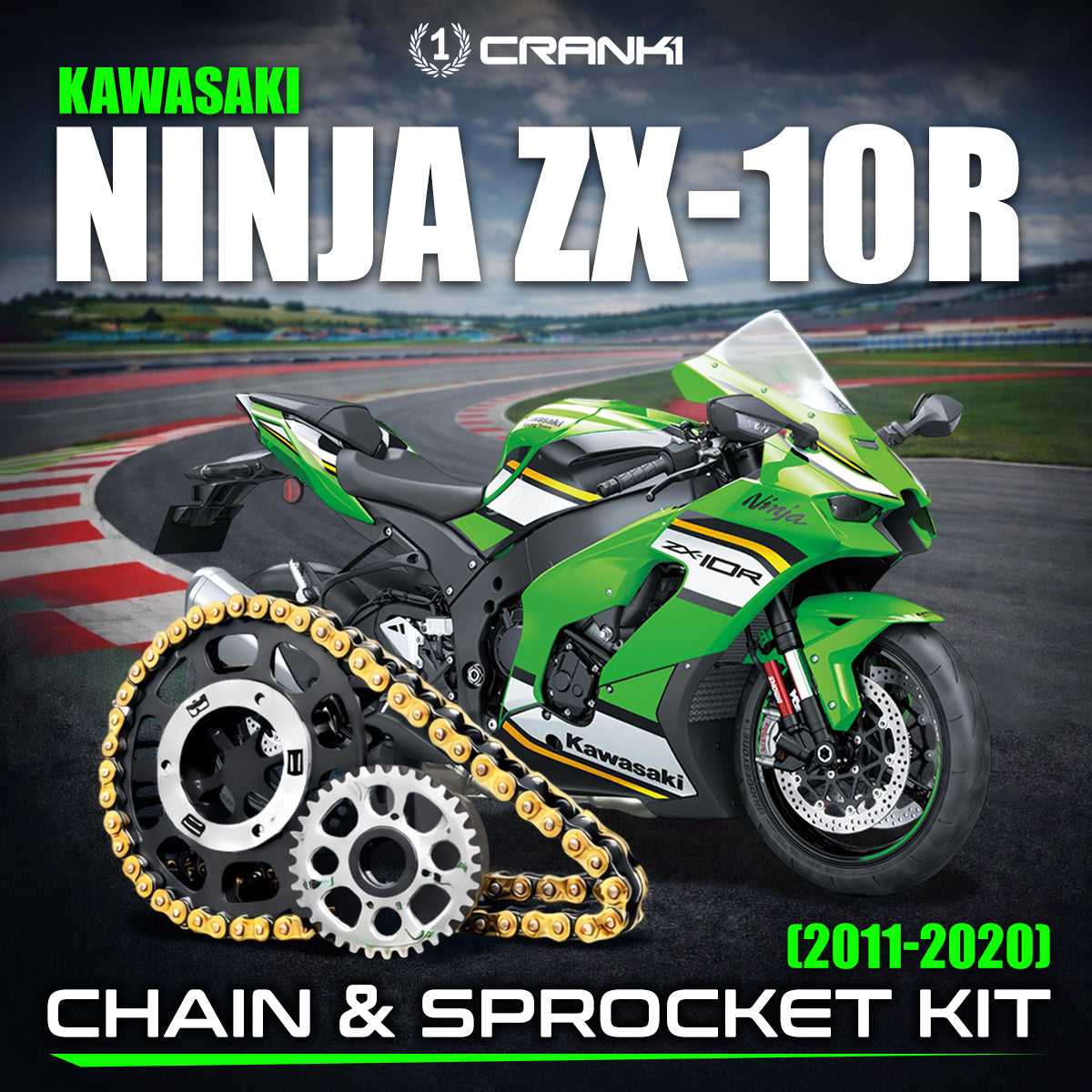 Chain And Sprocket Kit For Kawasaki Ninja ZX-10R (2011-2020)