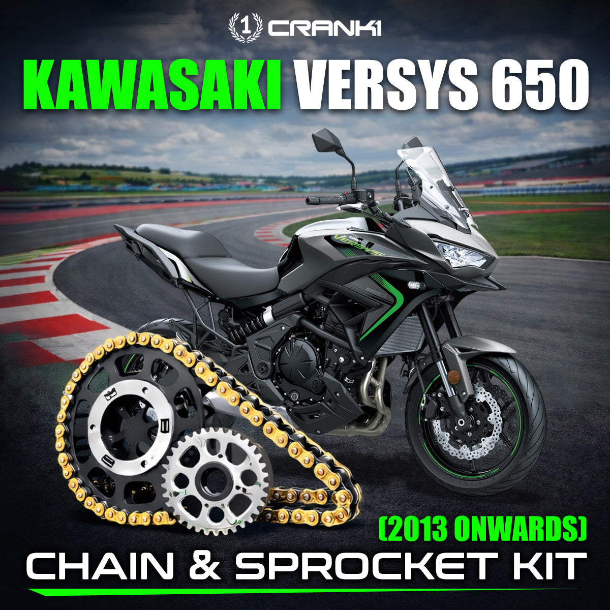Chain And Sprocket Kit For Kawasaki Versys 650 (2013 Onwards)