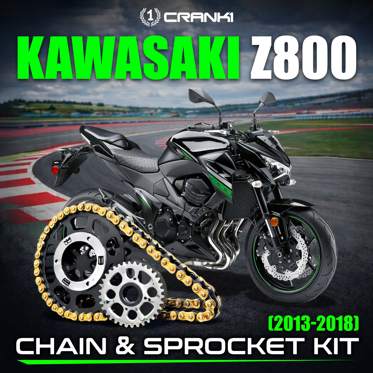 Chain And Sprocket Kit For Kawasaki Z800 (2013-2018)