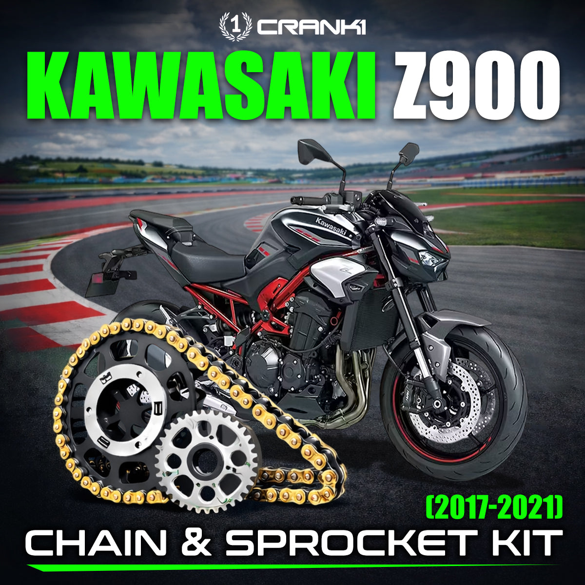 Chain And Sprocket Kit For Kawasaki Z900 (2017-2021)