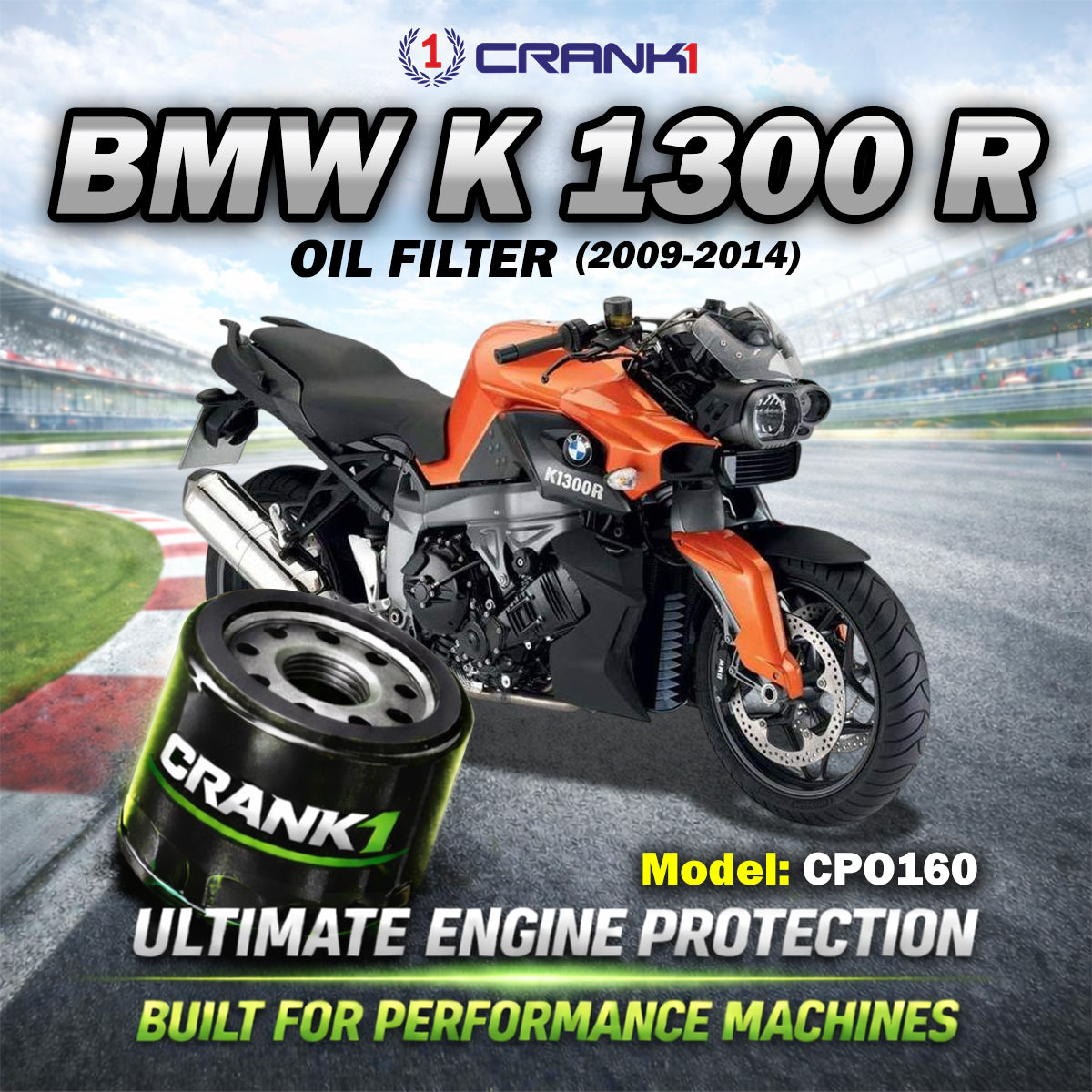 Oil Filter For BMW K 1300 R (2009-2014) - CPO160