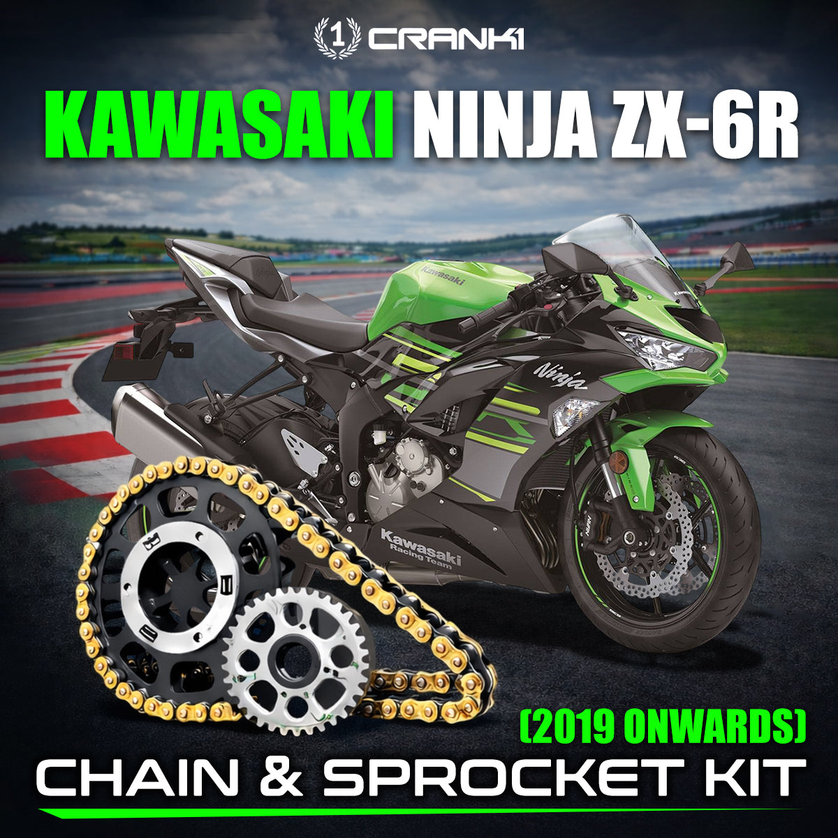 Chain And Sprocket Kit For Kawasaki Ninja ZX-6R (2019 Onwards)