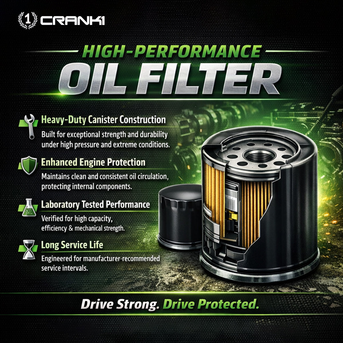 Oil Filter For TVS Apache 310RR - CPO310