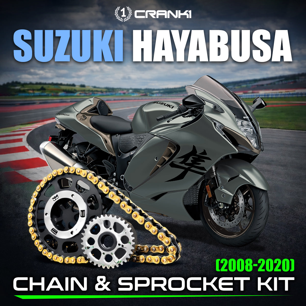 Chain And Sprocket Kit For Suzuki Hayabusa (2008-2020)