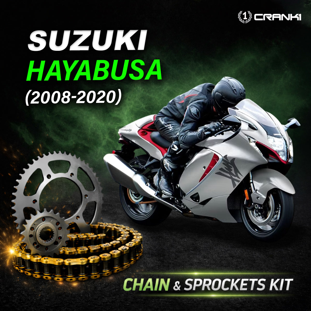 Chain And Sprocket Kit For Suzuki Hayabusa (2008-2020)