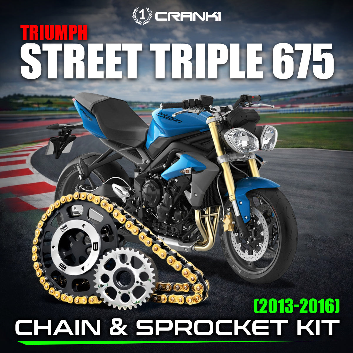 Chain And Sprocket Kit For Triumph Street Triple 675 (2013-2016)
