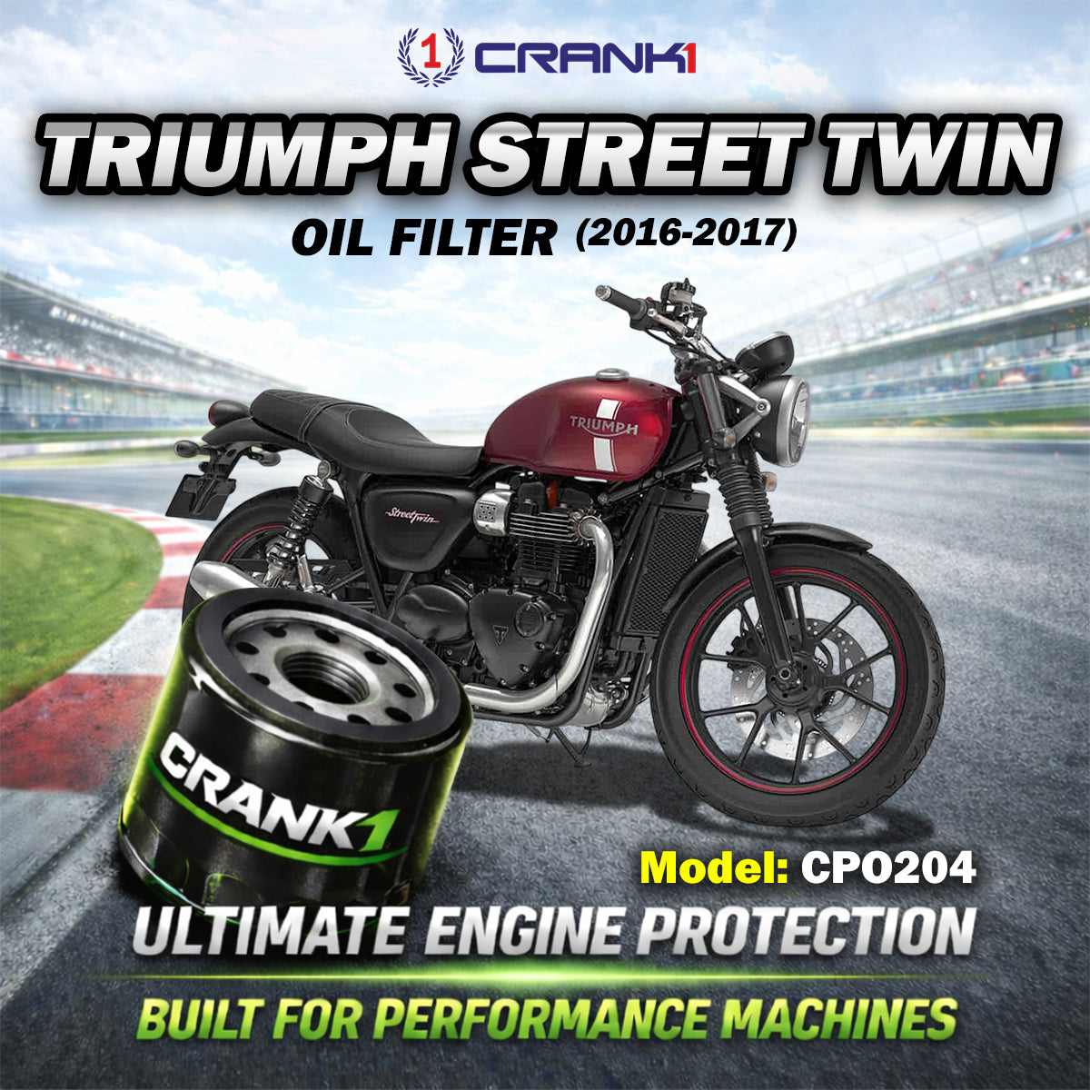 Oil Filter For Triumph Street Twin (2016-2017) - CPO204
