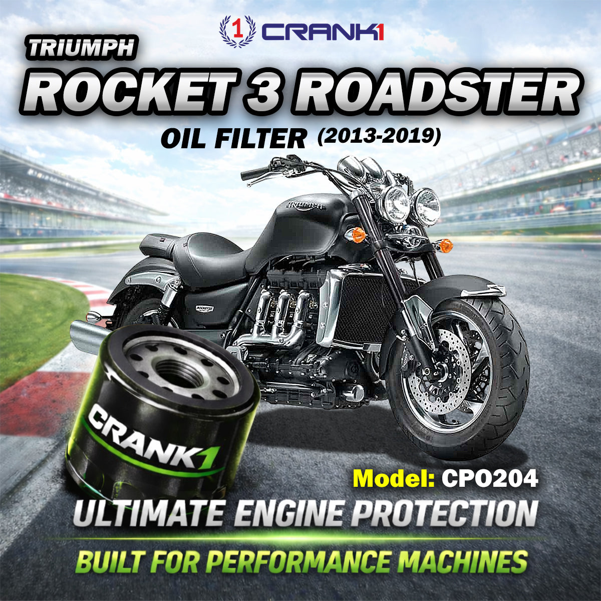 Oil Filter For Triumph Rocket 3 Roadster (2013-2019) - CPO204