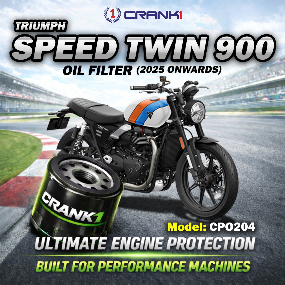 Oil Filter For Triumph Speed Twin 900 (2025 Onwards) - CPO204