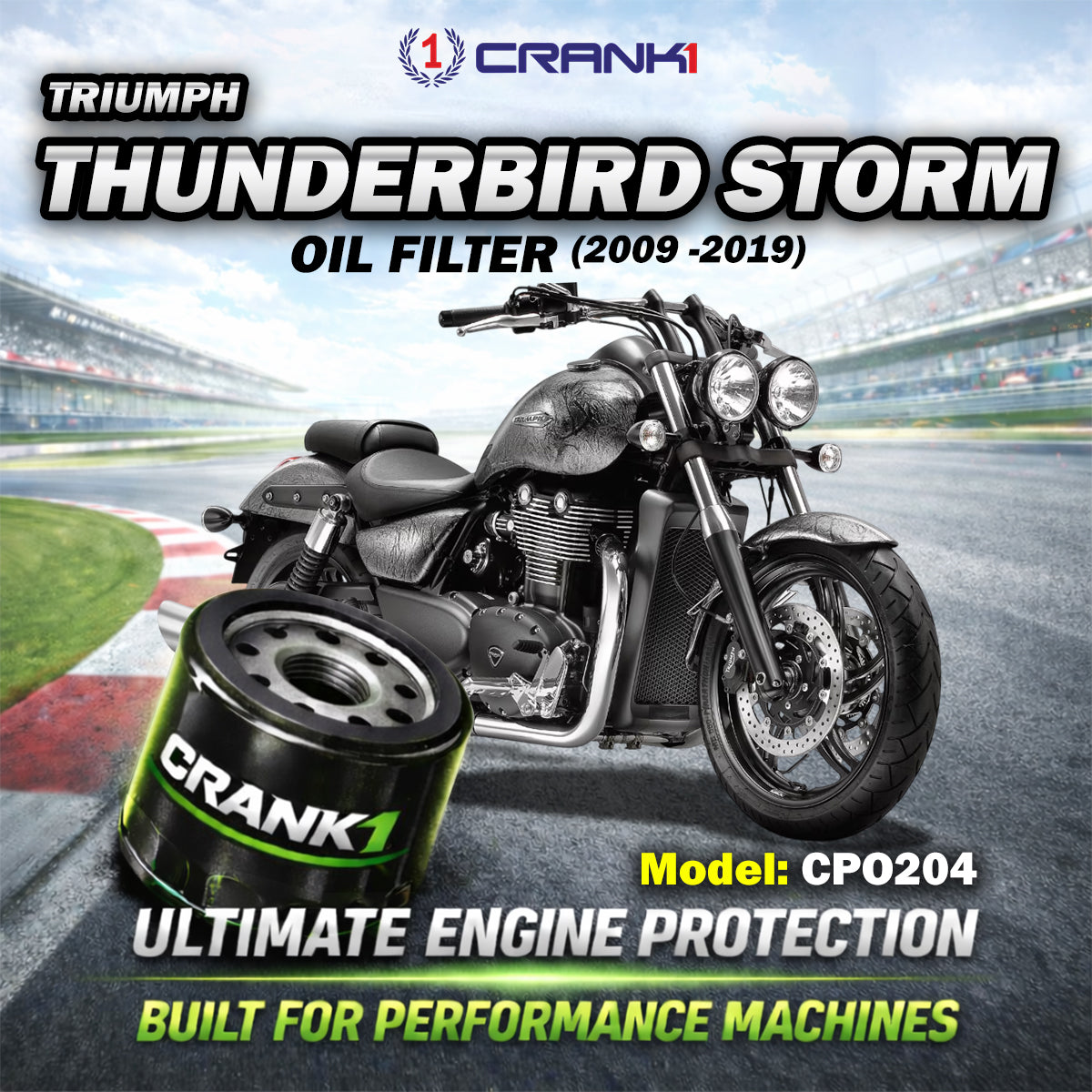 Oil Filter For Triumph Thunderbird Storm (2009 -2019) - CPO204